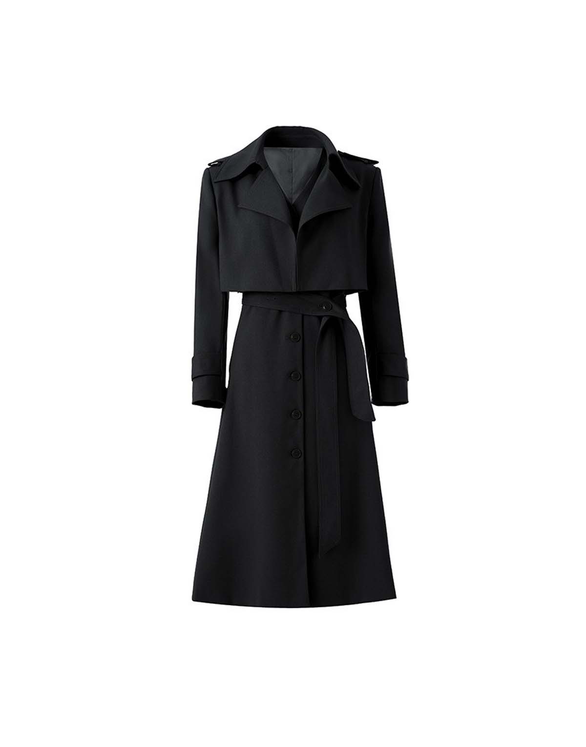 Women's Elegant Trench Coat Two-Piece Set-wt668-2